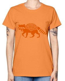 RacoonMandala 1010# - mandala -  Missy T-Shirt