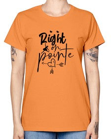 Right on pointe 181# - ballet -  Missy T-Shirt