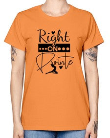 Right on pointe 182# - ballet -  Missy T-Shirt