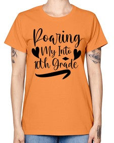 Roaring My Into tenth Grade 765# - tenth grade -  Missy T-Shirt