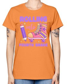 Rolling into fourth Grade 786# - fourth grade -  Missy T-Shirt