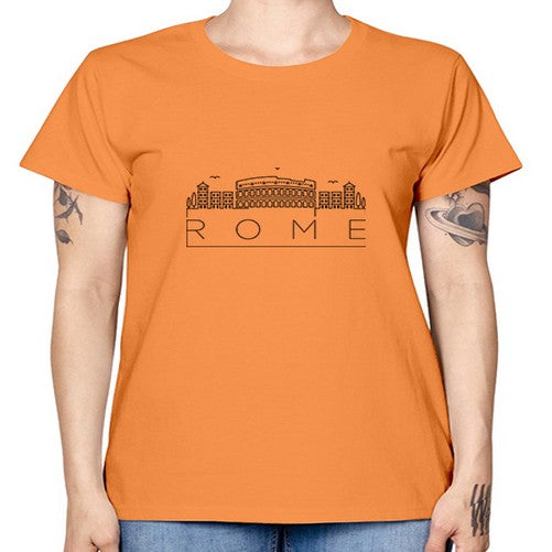 Rome Minimal Skyline 1747# - cities -  Missy T-Shirt