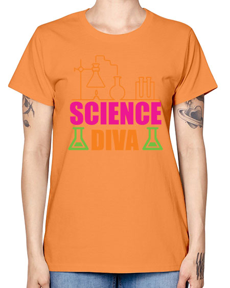 Science Diva 127# - general science -  Missy T-Shirt