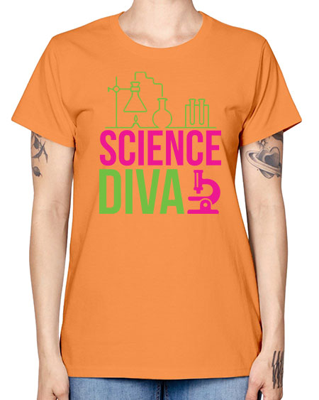 Science Diva 128# - general science -  Missy T-Shirt