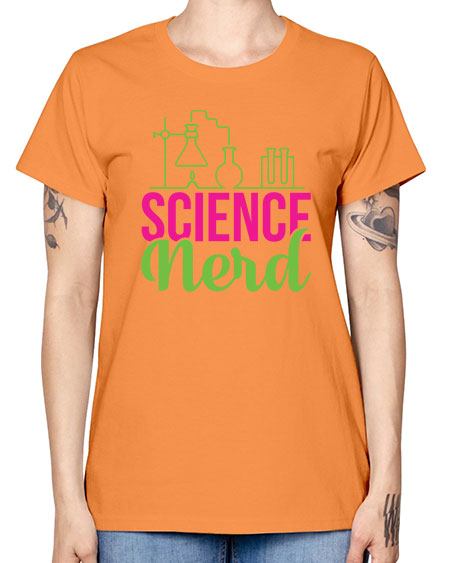 Science Nerd 60# - general science -  Missy T-Shirt