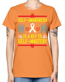 Self wareness is a key to self mastery Style 32# - Self awareness -  Missy T-Shirt