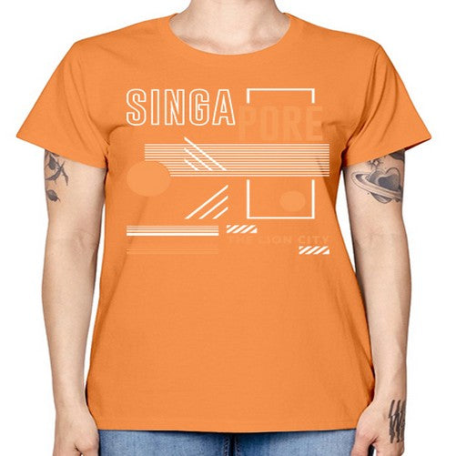 Singapore 1844# - cities -  Missy T-Shirt