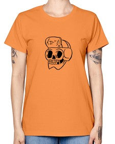 Skull Skeleton 144# - skull and bones -  Missy T-Shirt