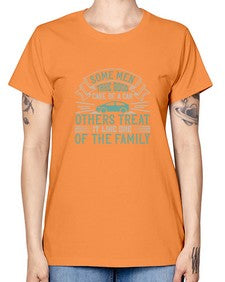 Some men take good care of a car others treat it like one of the family 64# - car -  Missy T-Shirt