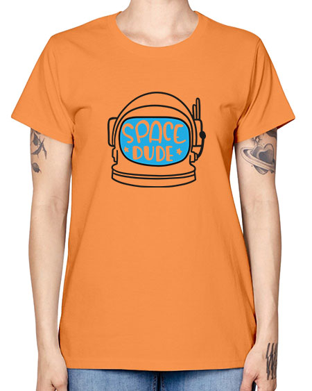 Spacedude 12# - space -  Missy T-Shirt