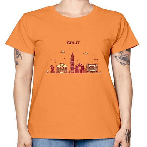 Split 1877# - cities -  Missy T-Shirt