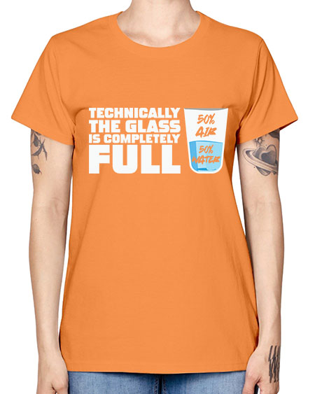 TechnicallytheGlassiscompletelyScientistSkinite Scientist Skinite 22# - general science -  Missy T-Shirt