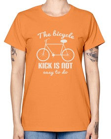 The bicycle kick is not easy to do 3# - bicycle -  Missy T-Shirt