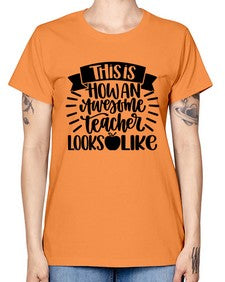 This Is How An Awesome Style 1542# - teacher -  Missy T-Shirt