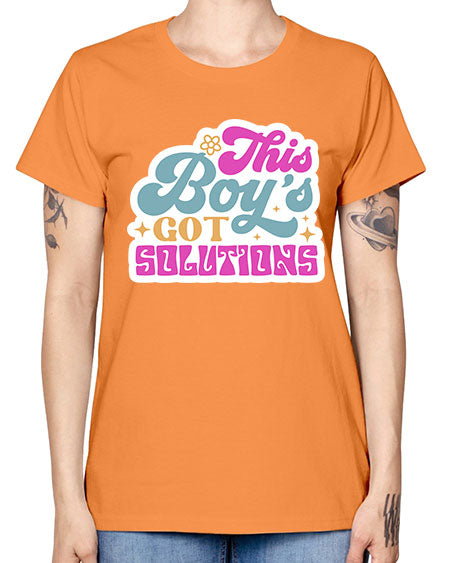 This boys got solutions 19# - general science -  Missy T-Shirt