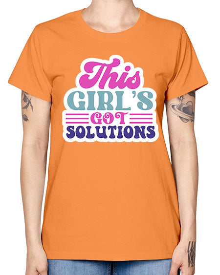 This girls got solutions 16# - general science -  Missy T-Shirt