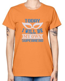 Today i will be my 256# - cartoon super hero -  Missy T-Shirt