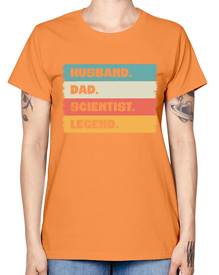 VintageHusbandDadScientistLegendScientistSkinite Scientist Skinite 14# - general science -  Missy T-Shirt