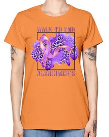 Walk o End AlzheimerS Purple Ribbon 220# - alzheimers -  Missy T-Shirt