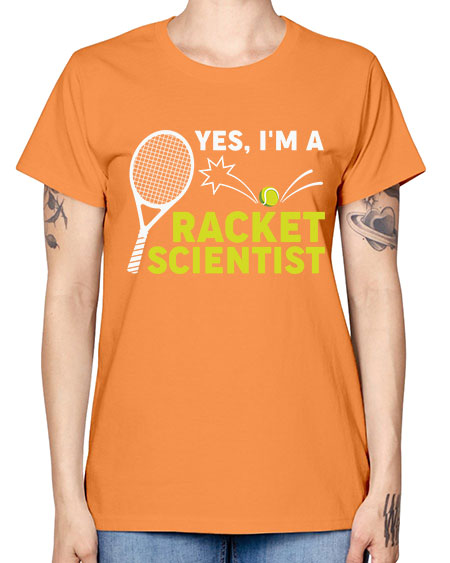 YesImARacketScientistScientistSkinite Scientist Skinite 1# - general science -  Missy T-Shirt