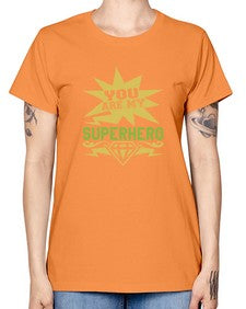 You are my superhero 269# - cartoon super hero -  Missy T-Shirt