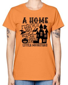 a home of a were wolf witch and their little monsters 53# - witch -  Missy T-Shirt
