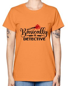 basically a detective 248# - true crime -  Missy T-Shirt