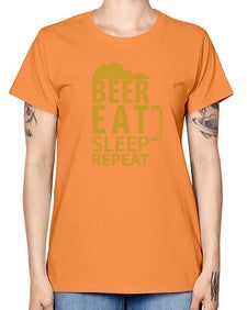 beer eat sleep 644# - beer -  Missy T-Shirt
