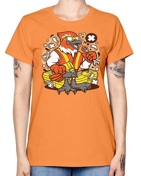 bird mechanic worker 21# - birds -  Missy T-Shirt
