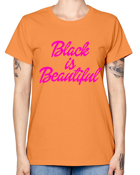 black is beautiful 200# - black words and phrases -  Missy T-Shirt