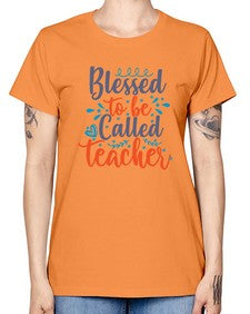 blessed to be called teacherr 635# - teacher -  Missy T-Shirt