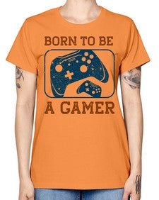 born to ba a gamer 63# - video games -  Missy T-Shirt