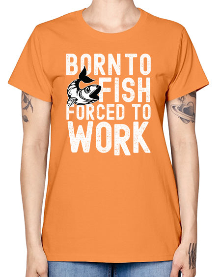 born to fish 64# - shark-fish -  Missy T-Shirt