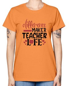 difference maker teacher life Style 120# - teacher -  Missy T-Shirt