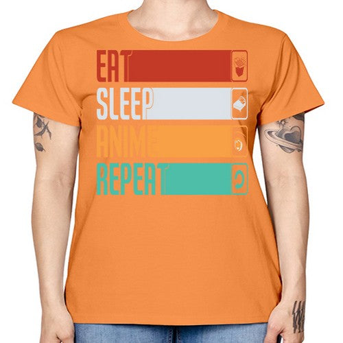 eat sleep anime repeat225# - anime -  Missy T-Shirt