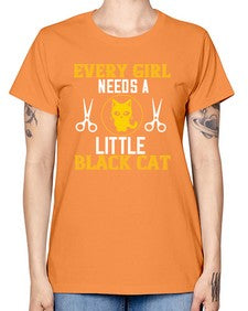 every girl needs alittle black cats Style 48# - cats -  Missy T-Shirt
