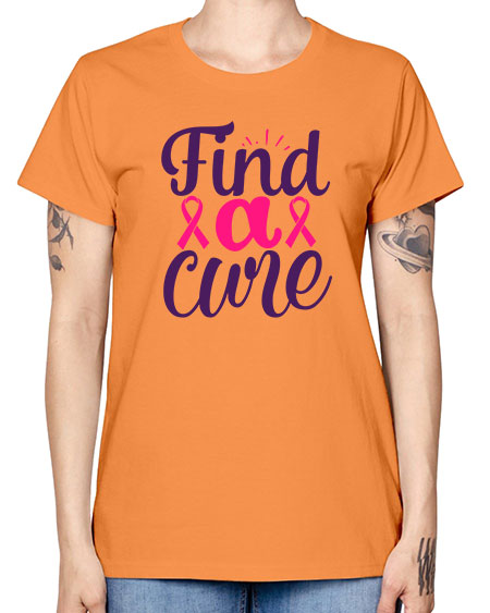 find a cure Style 12# - breast cancer -  Missy T-Shirt