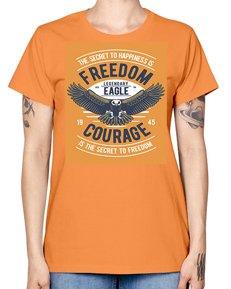 freedom eagle 35# - birds -  Missy T-Shirt