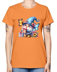 gnome with butterfly 03# - gnome -  Missy T-Shirt