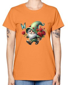 gnome with butterfly 24# - gnome -  Missy T-Shirt