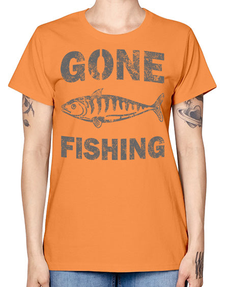 gone fishing 13# - shark-fish -  Missy T-Shirt