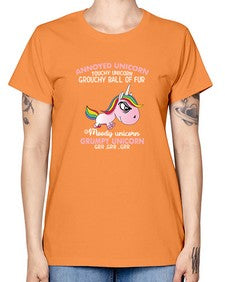 grumpy unicorn 147# - unicorn -  Missy T-Shirt