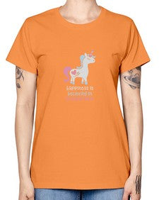 happiness is believing in unicorns 158# - unicorn -  Missy T-Shirt