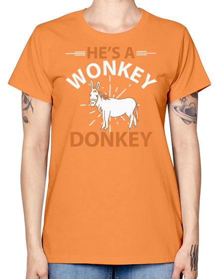 he’s a wonky donkey Style 4# - donkey -  Missy T-Shirt
