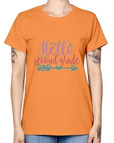 hello second grade 320# - second grade -  Missy T-Shirt