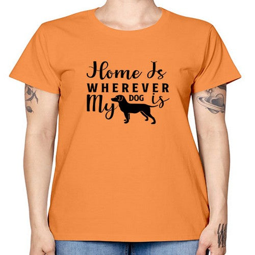 home is wherever my dog is 154# - dogs -  Missy T-Shirt