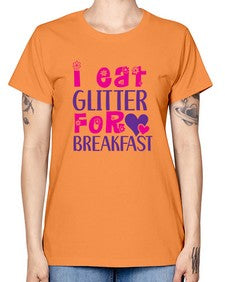 i eat glitter for breakfast 177# - unicorn -  Missy T-Shirt