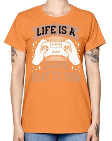 is a game play to win 28# - video games -  Missy T-Shirt