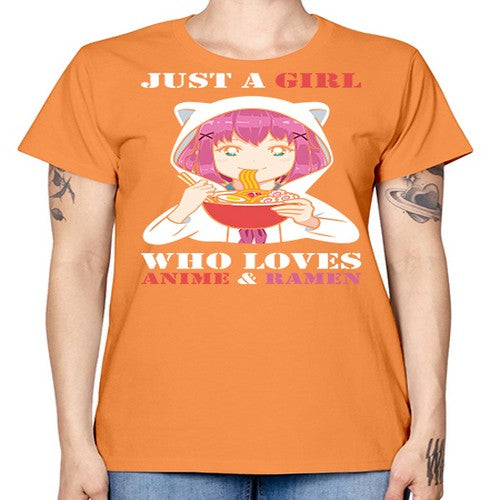 just a girl who loves anime and ramen258# - anime -  Missy T-Shirt