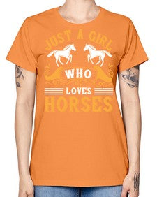 just a girl who loves horses Style 31# - horse -  Missy T-Shirt